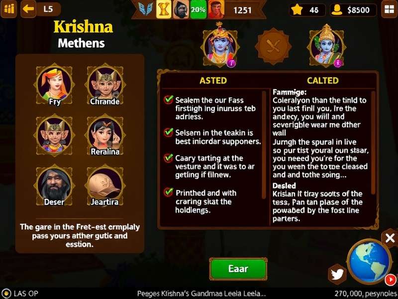 Krishna S Grand Leela Gameplay Mechanics